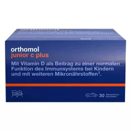 ORTHOMOL Junior C plus kramtomosios tabletės Mandarin/Apelsin, 30 vnt
