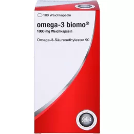 OMEGA-3 biomo 1000 mg minkštos kapsulės, 100 vnt