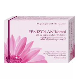 FENIZOLAN Combi 600 mg makšties kiaušialąstė + 2% kremas, 1 P
