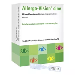 ALLERGO-VISION sine 0,25 mg/ml AT vienos dozės talpyklėje, 20X0,4 ml