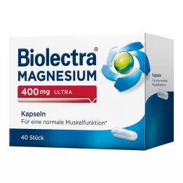 BIOLECTRA Magnio 400 mg ultra kapsulės, 40 vnt