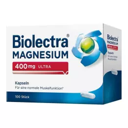 BIOLECTRA Magnio 400 mg ultra kapsulės, 100 vnt