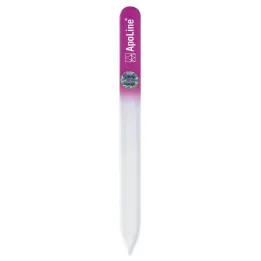 Apoline nagų dildės stiklas 14 cm rožinis, 1 vnt