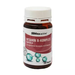 SOVITA ACTIVE Vitamino B kompleksinės kapsulės, 200 vnt