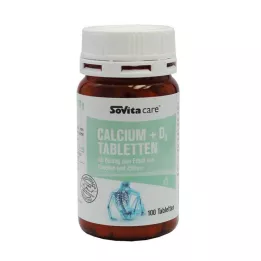 SOVITA CARE Kalcis+D3 tabletės, 100 vnt