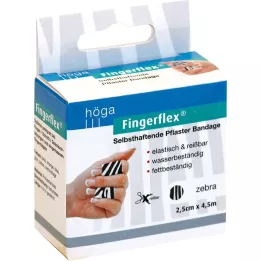 FINGERFLEX 2,5 cmx4,5 m Zebra be latekso, 1 vnt