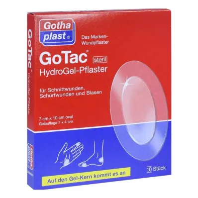 Gotac hidrogelinis tinkas 7x10 cm sterilus, 10 vnt