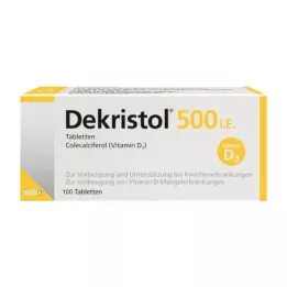 DEKRISTOL 500 TV tabletės, 100 vnt