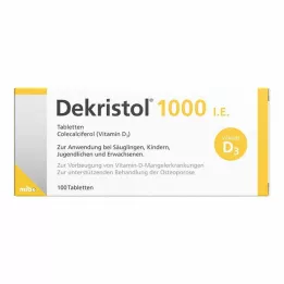 DEKRISTOL 1000 TV tabletės, 100 vnt