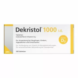 DEKRISTOL 1000 TV tabletės, 200 vnt