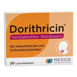 DORITHRICIN Gerklės pastilės Laukinių uogų, 20 vnt