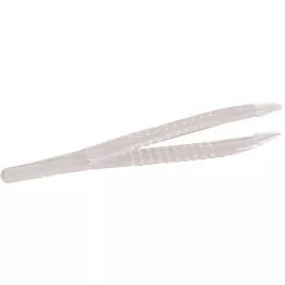 PINZETTE Vienkartinis sterilus plastikas 12,5 cm, 10 vnt