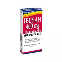 IBUSAN 400 mg plėvele dengtos tabletės, 10 vnt