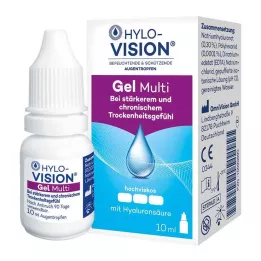 HYLO-VISION Geliniai kelių akių lašai, 10 ml
