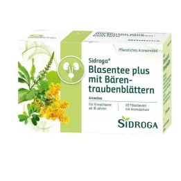 SIDROGA Pūslės arbata plius su meškauogių lapais, 20X2,0 g