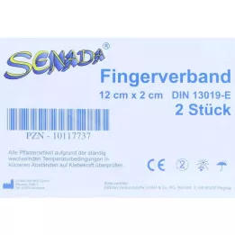 SENADA Pirštų tvarstis 2x12 cm, 2 vnt