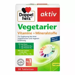 DOPPELHERZ Vegetariški vitaminai+mineralai aktyvūs, 30 vnt