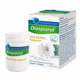 MAGNESIUM DIASPORAL 400 papildomų kapsulių, 50 vnt