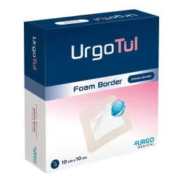 Urgotül Foam Border 10x10 cm tvarstis, 20 vnt