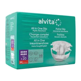 Alvita All-in-One šlapimo nelaikymo kelnės maxi med.night, 20 vnt