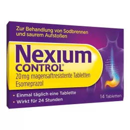 NEXIUM Kontrolės 20 mg skrandyje neirios tabletės, 14 vnt