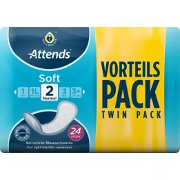 ATTENDS Minkštas 2 normalus, 24 vnt