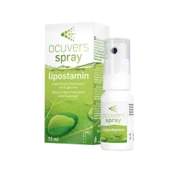 OCUVERS purškiamas lipostamino akių purškalas su Euphrazija, 15 ml