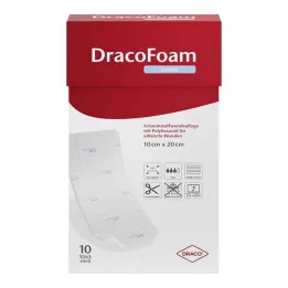 Dracofoam Infection Foam žaizdos dangtelis 10x20cm, 10 vnt