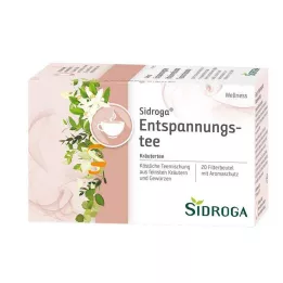 SIDROGA Wellness Relaxation arbatos filtravimo maišeliai, 20X1,75 g