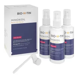 MINOXIDIL BIO-H-TIN Pharma 20 mg/ml purškiamas Lsg., 3X60 ml