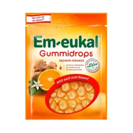 EM-EUKAL Gummy Drops Imbiero-apelsinų cukrus, 90 g