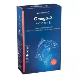 GESUND LEBEN Omega-3 1000 mg kapsulės + vitaminas E, 60 vnt