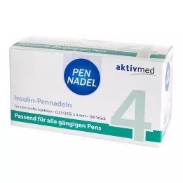 PEN-NADELN Universalios 4 kaniulės 0,23x4 mm 32 G, 100 vnt