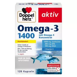DOPPELHERZ Omega-3 1400 kapsulių, 120 vnt