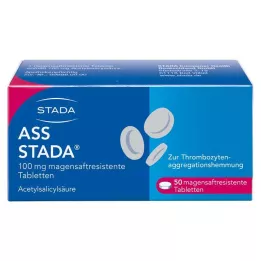 ASS STADA 100 mg skrandyje neirios tabletės, 50 vnt