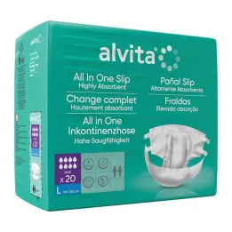 Alvita All-in-One nelaikymo kelnės maxi didelės naktinės, 20 vnt