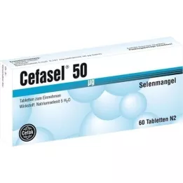 CEFASEL 50 μg tabletės, 60 vnt