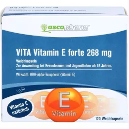 VITAMIN E FORTE 400 TV minkštos kapsulės, 120 vnt