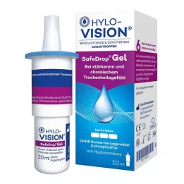 HYLO-VISION SafeDrop Gel akių lašai, 10 ml
