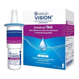 HYLO-VISION SafeDrop Gel akių lašai, 2X10 ml