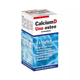 CALCIUM D Uno osteo plėvele dengtos tabletės, 90 vnt