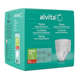 Alvita Incontinence Pants super medium, 14 vnt