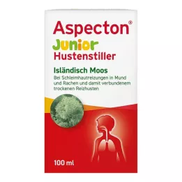 ASPECTON Jaunesnės kosulį slopinančios islandiškos samanų sultys, 100 ml