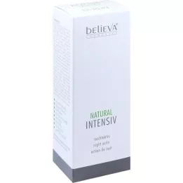 BELIEVA Natūralus intensyvus naktinis aktyvus kremas, 75 ml