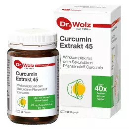 CURCUMIN EXTRAKT 45 Dr.Wolz kapsulės, 90 vnt