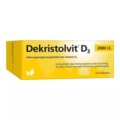 DEKRISTOLVIT D3 2000 TV tabletės, 120 vnt