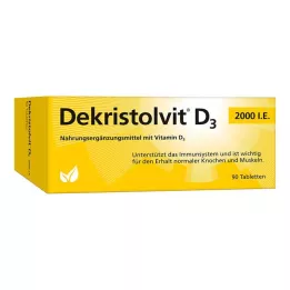 DEKRISTOLVIT D3 2000 TV tabletės, 90 vnt