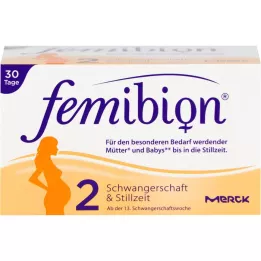 FEMIBION Nėštumas 2 D3+DHA+400 μg folio rūgšties, 60 vnt