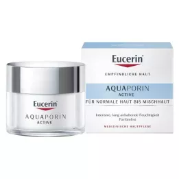 EUCERIN AQUAporin Active Cream normaliai ir mišriai odai, 50 ml