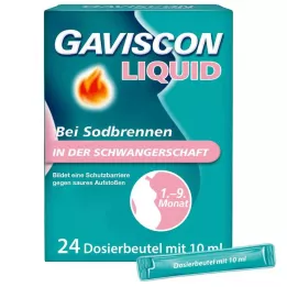 GAVISCON Skystis 500 mg/267 mg/160 mg Susp.z.Einn., 24X10 ml